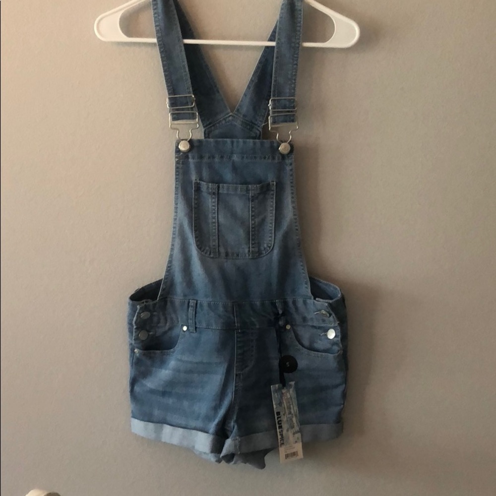 BNWT Blue Spice short overalls size 1/S